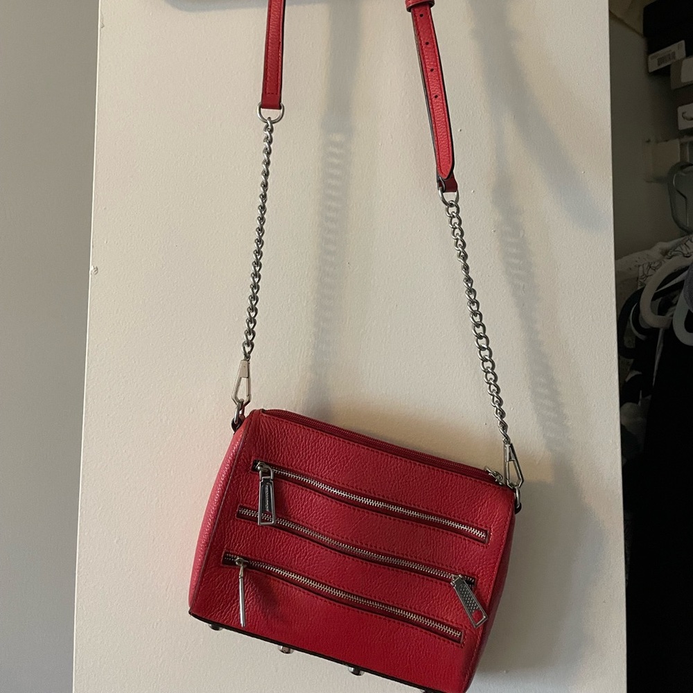 Rebecca Minkoff red zipper bag